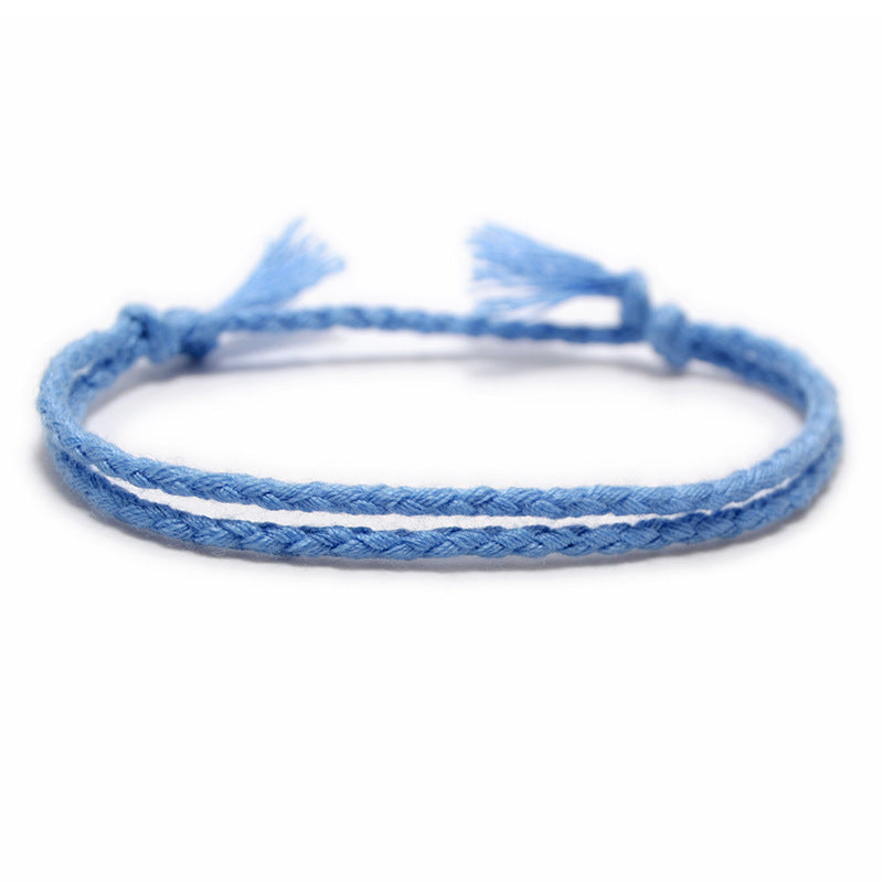 Women's String Hand Woven Rope Monochrome Optional Simple Bracelet
