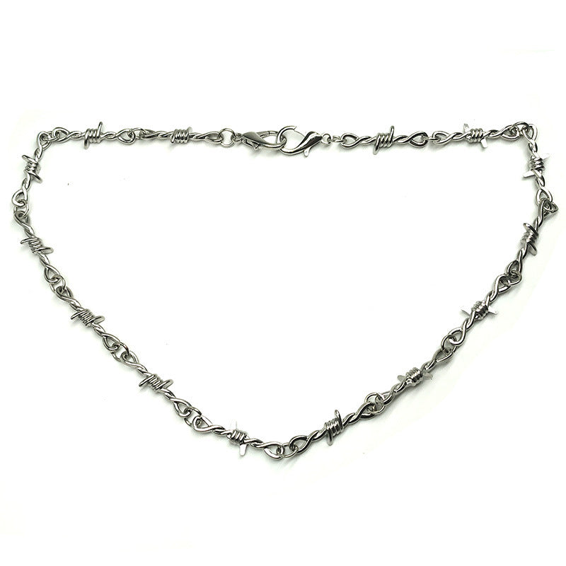 Women's & Men's Fashion Fashionable Barbed Thorn Zipper Jewelry Necklaces