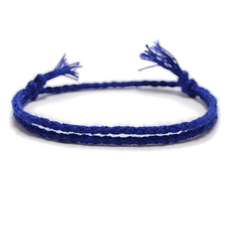 Women's String Hand Woven Rope Monochrome Optional Simple Bracelet
