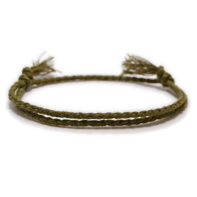 Women's String Hand Woven Rope Monochrome Optional Simple Bracelet