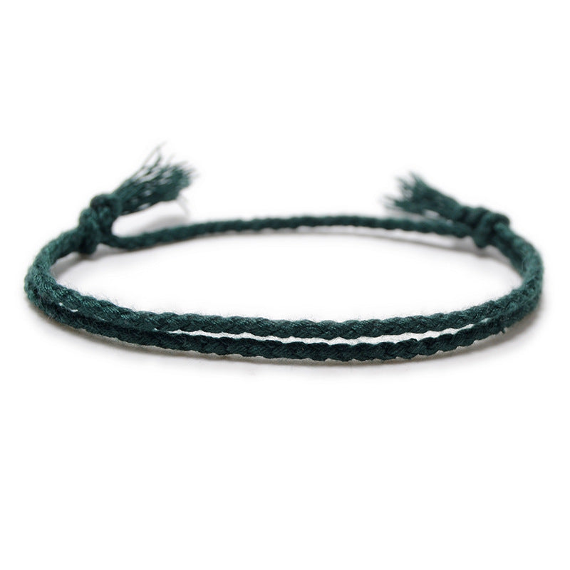 Women's String Hand Woven Rope Monochrome Optional Simple Bracelet