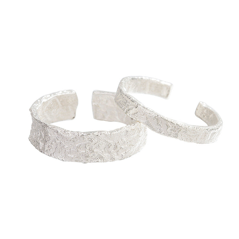 Women's & Men's Couple Sterling Sier Pair For Niche Rings