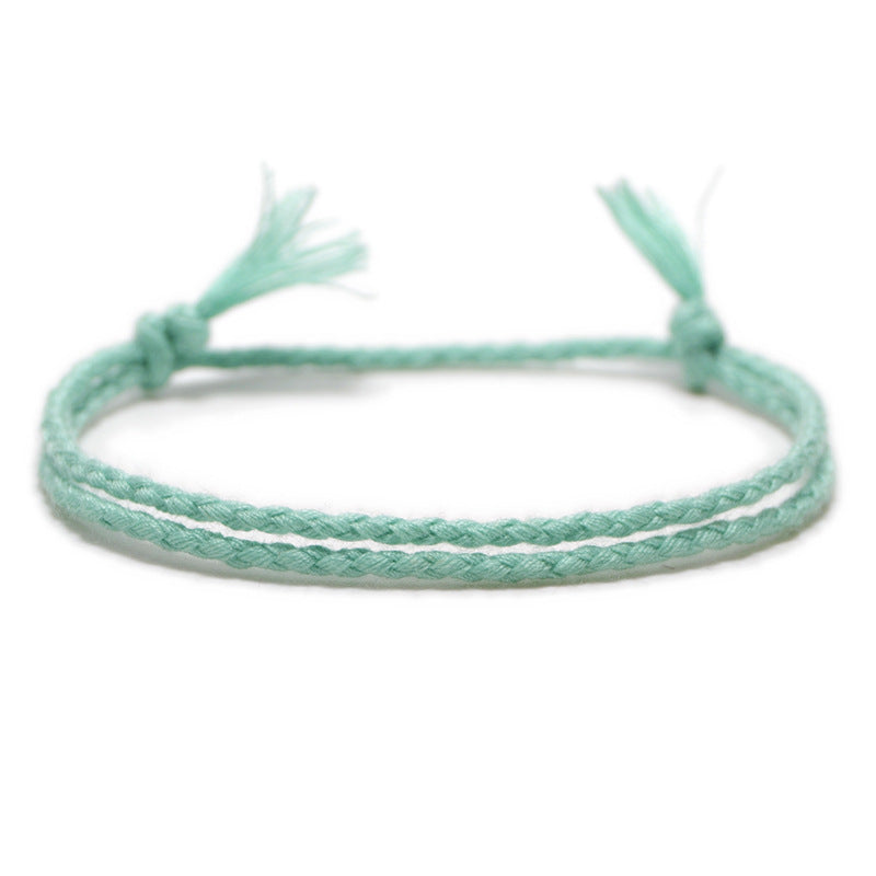 Women's String Hand Woven Rope Monochrome Optional Simple Bracelet