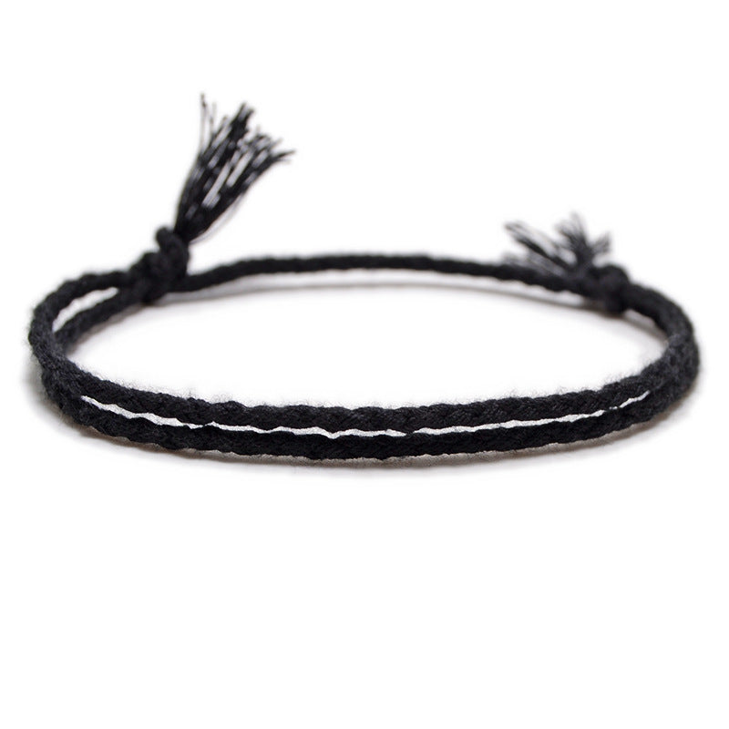 Women's String Hand Woven Rope Monochrome Optional Simple Bracelet