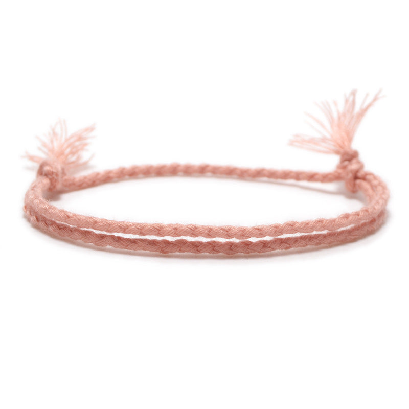 Women's String Hand Woven Rope Monochrome Optional Simple Bracelet