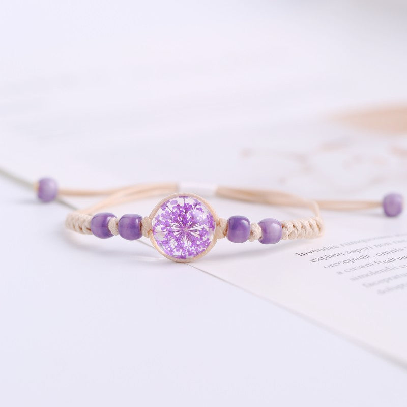 Women's Flower Time Stone Cherry Blossom Starry Bracelets
