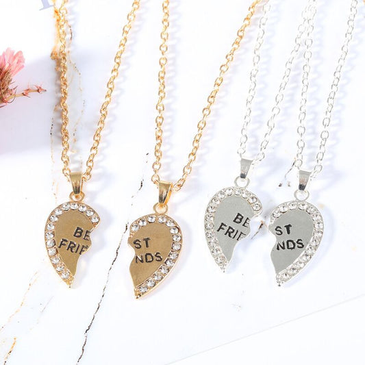 Ornament Fashion Stitching Heart Shape With Necklaces