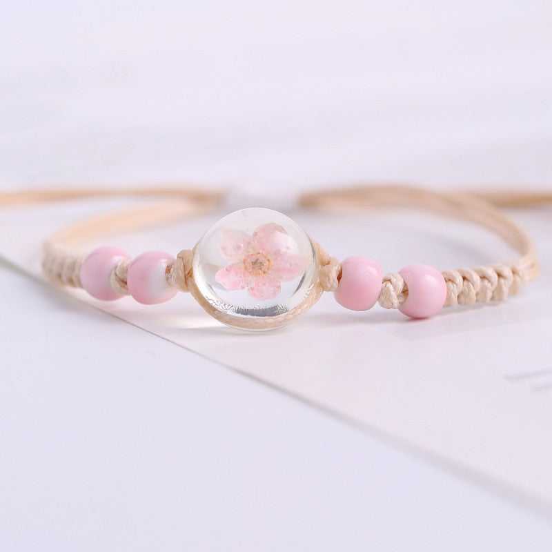 Women's Flower Time Stone Cherry Blossom Starry Bracelets
