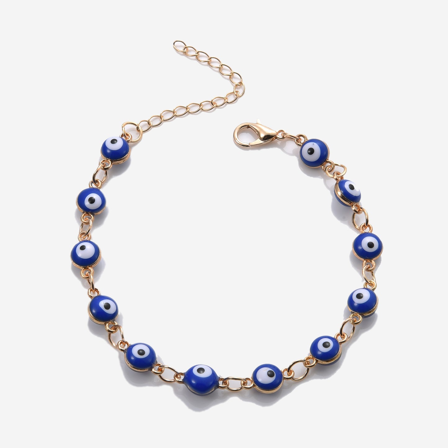 Alloy Turkey Dripping Oil Blue Eye Bracelet