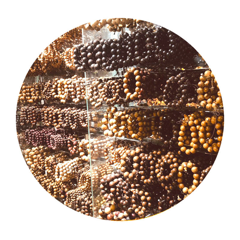 Peach Wood Door Frame Beads Single Circle Prayer Stall Live Bracelets
