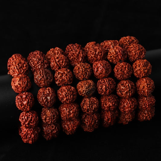 Women's & Men's Offer Nepal Machine Brushed Patina Big Beads Corpulent Real Rosary Bracelet
