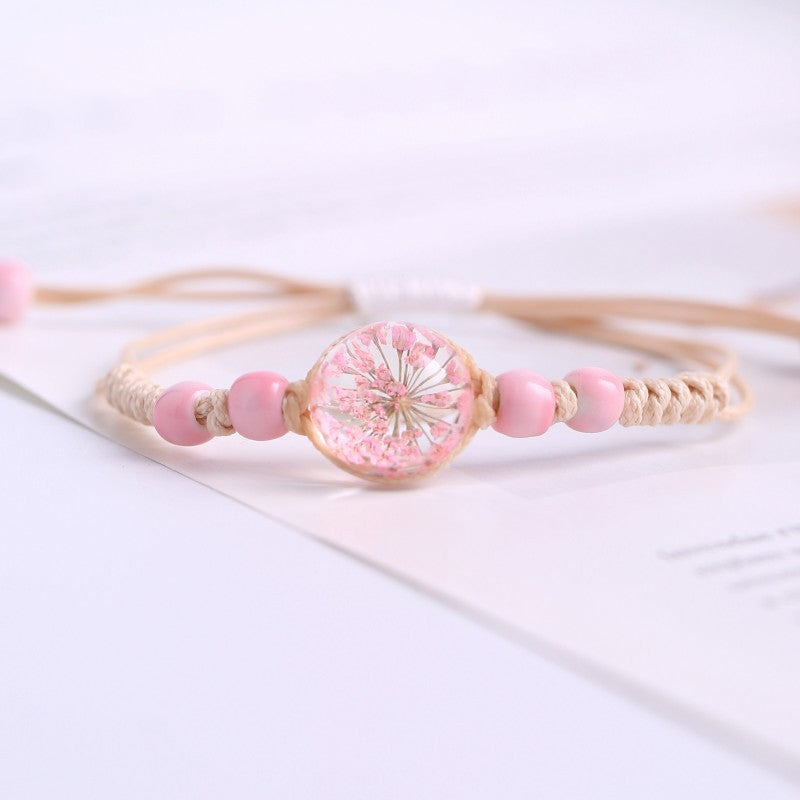 Women's Flower Time Stone Cherry Blossom Starry Bracelets