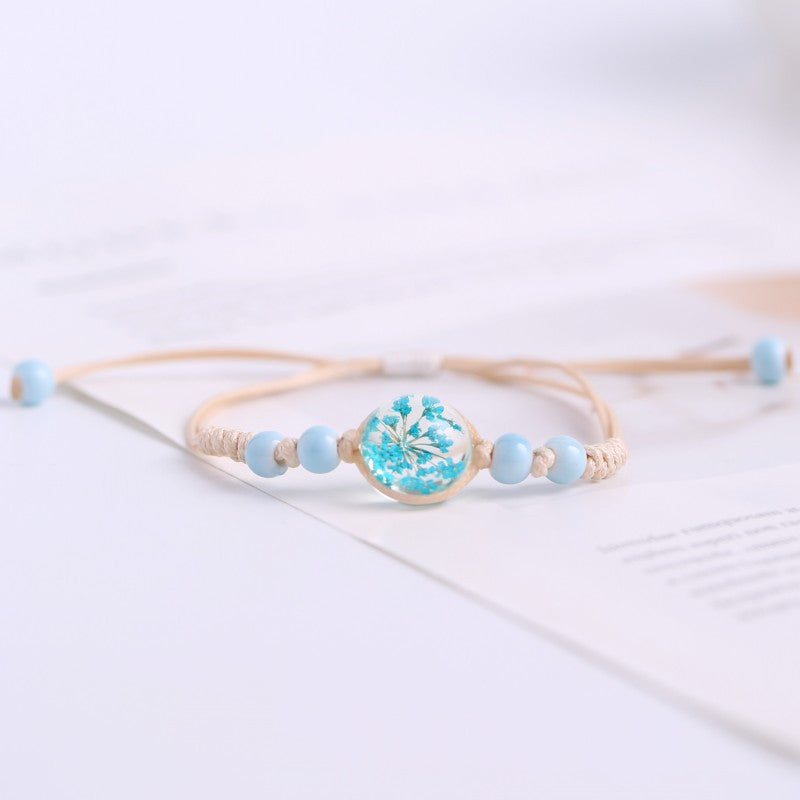 Women's Flower Time Stone Cherry Blossom Starry Bracelets
