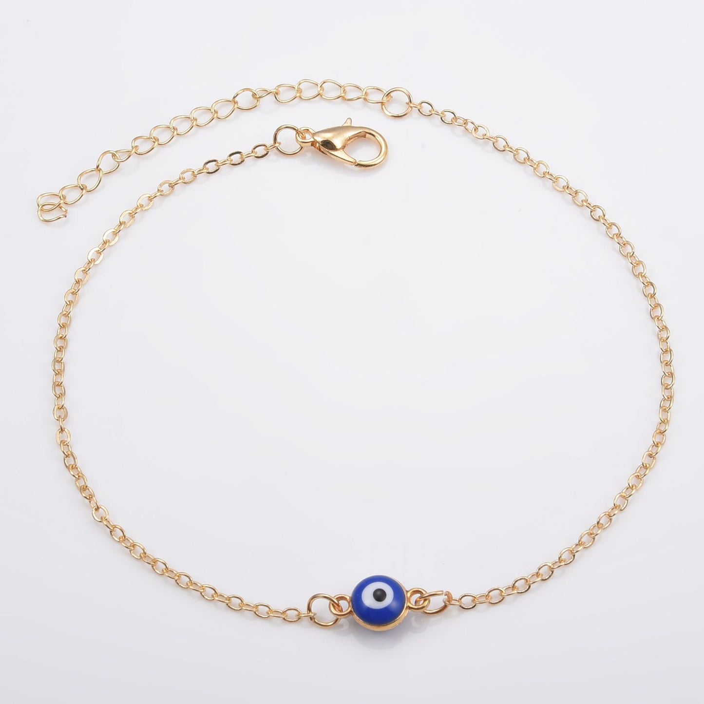 Turkish Eye Alloy Blue Dripping Simple Bracelets