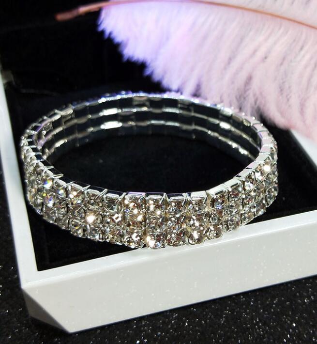 Women's Full Diamond Graceful Cold Style Fashion Korean Bracelets