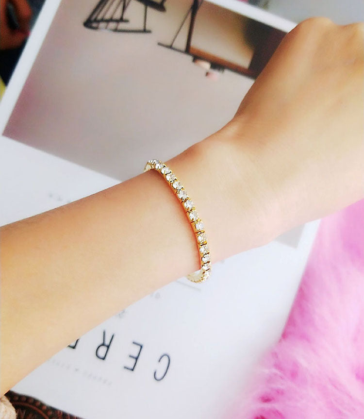 Women's Full Diamond Graceful Cold Style Fashion Korean Bracelets