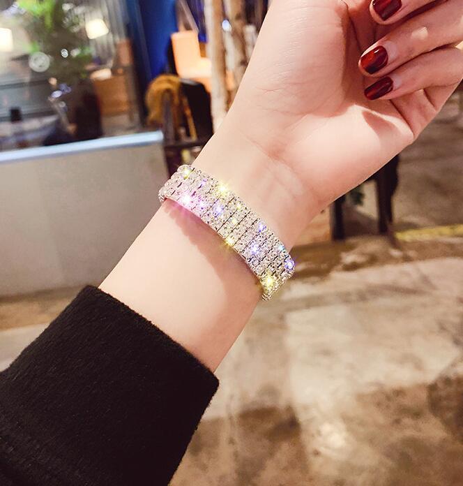 Women's Full Diamond Graceful Cold Style Fashion Korean Bracelets