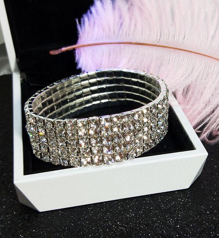 Women's Full Diamond Graceful Cold Style Fashion Korean Bracelets