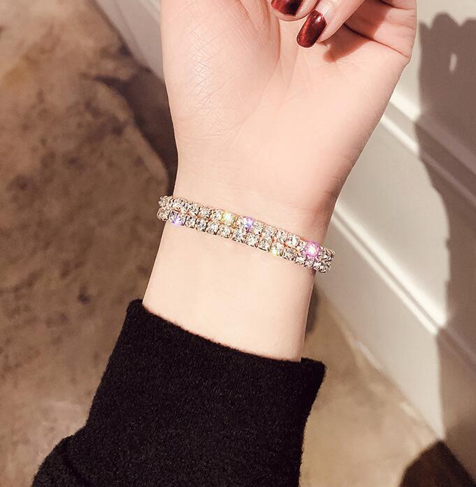 Women's Full Diamond Graceful Cold Style Fashion Korean Bracelets