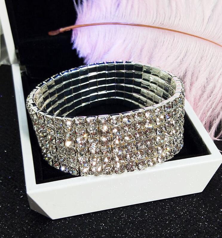 Women's Full Diamond Graceful Cold Style Fashion Korean Bracelets