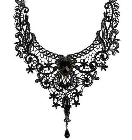 Women's Gothic Lace For Simplicity Exaggeration Black Necklaces