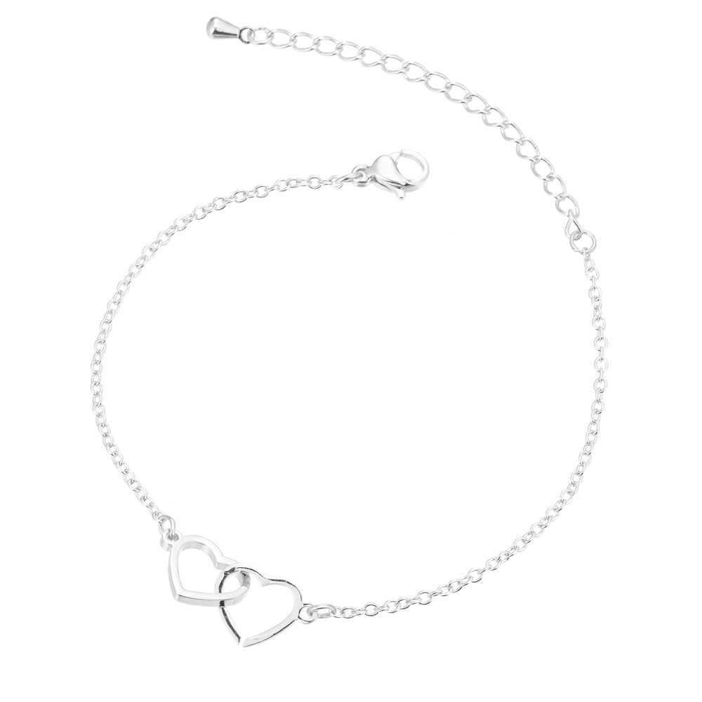 Women's Ornament Simple Geometric Stainless Steel Hollow Mickey Star Double Bracelets