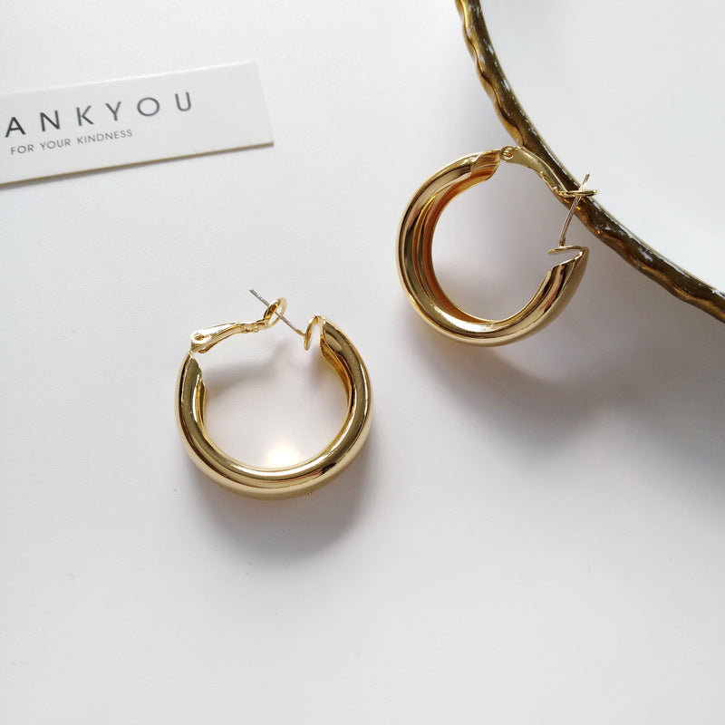 Women's Trendy Simplicity Style Exaggerated Personalized Large Earrings