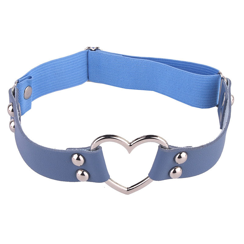 Sexy Mushroom Nail Thigh Collar Trendy Female Big Peach Heart Rings
