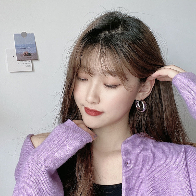 Women's Trendy Simplicity Style Exaggerated Personalized Large Earrings