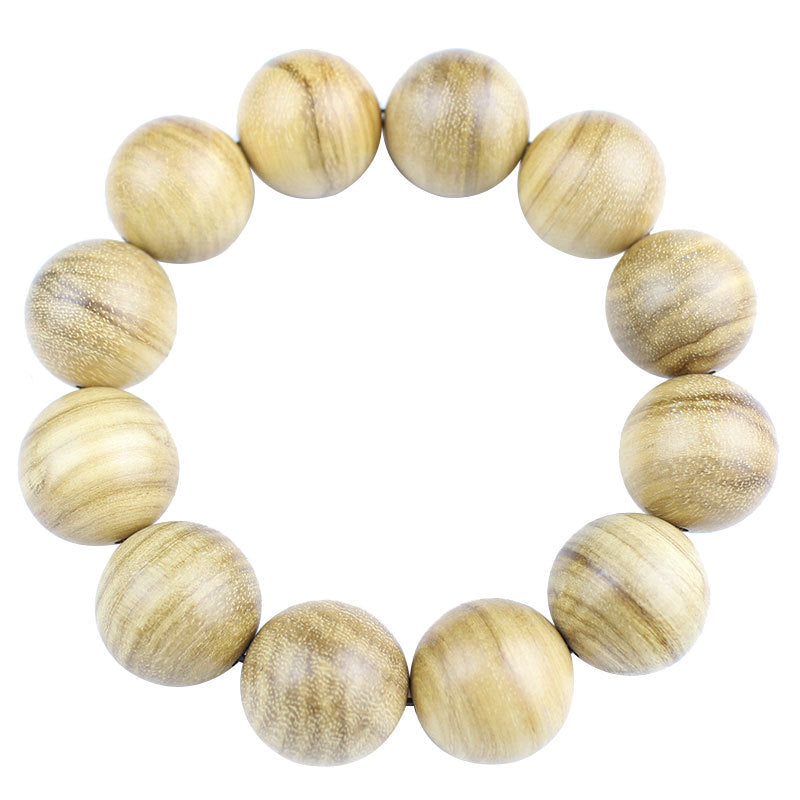 Women's & Men's Indonesia Milk Fragrance Wooden Rosary Couple Bracelet
