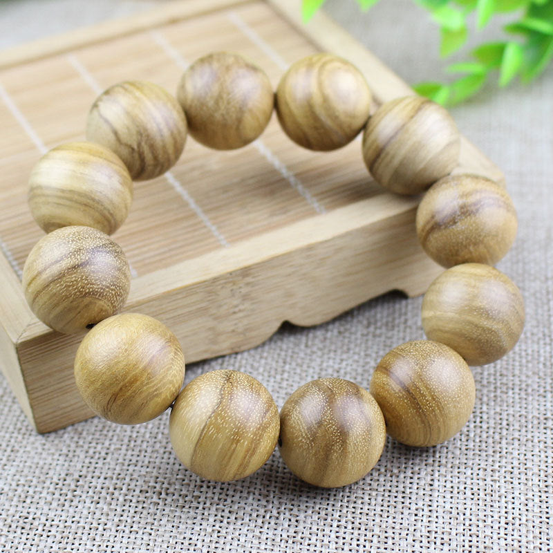Women's & Men's Indonesia Milk Fragrance Wooden Rosary Couple Bracelet