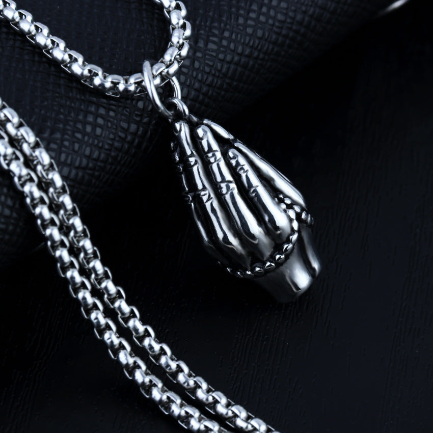 Men's Stainless Steel Hip Hop Cool Cross Trendy Clavicle Necklaces