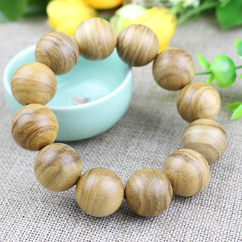 Women's & Men's Indonesia Milk Fragrance Wooden Rosary Couple Bracelet