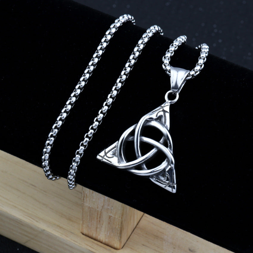 Men's Stainless Steel Hip Hop Cool Cross Trendy Clavicle Necklaces