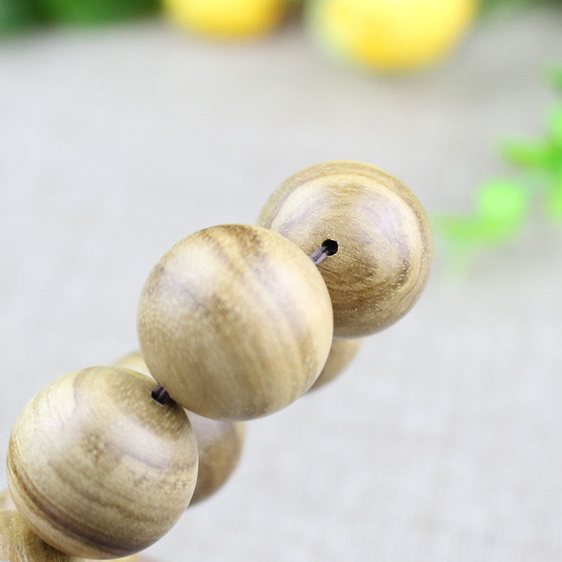 Women's & Men's Indonesia Milk Fragrance Wooden Rosary Couple Bracelet