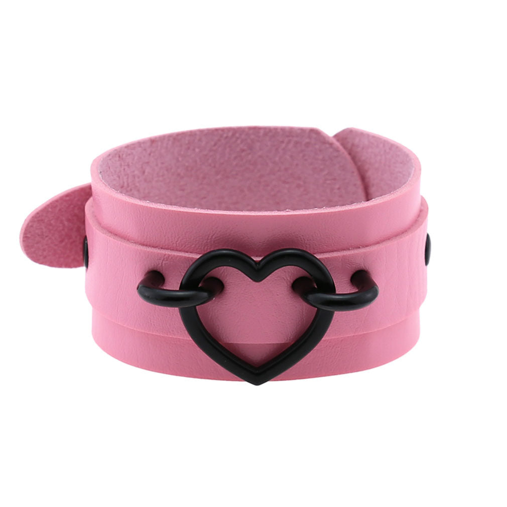 Hip Hop Street Shot Love Heart Wrist Bracelet