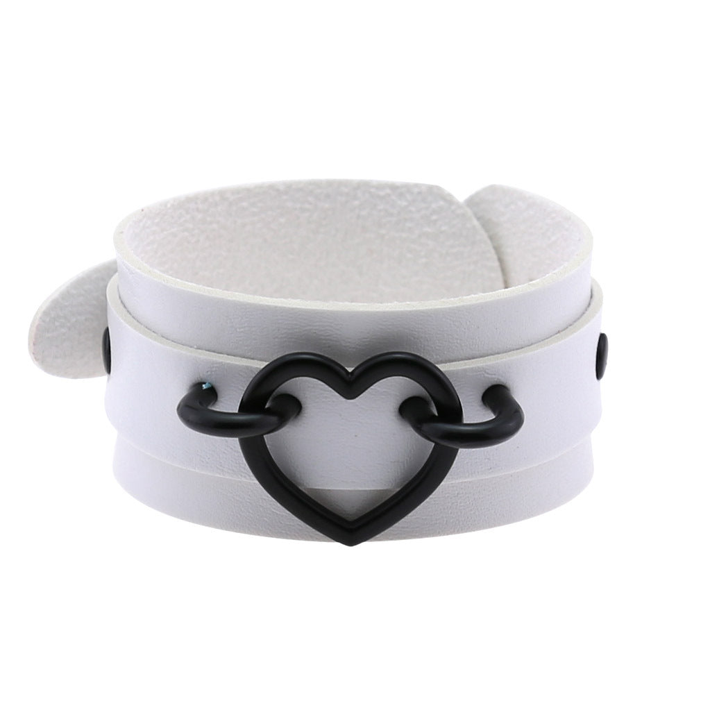 Hip Hop Street Shot Love Heart Wrist Bracelet
