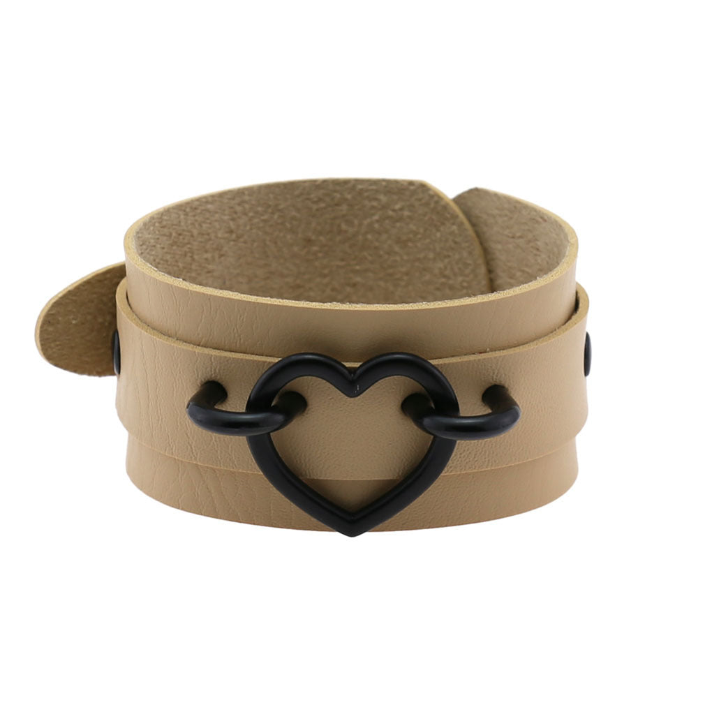 Hip Hop Street Shot Love Heart Wrist Bracelet