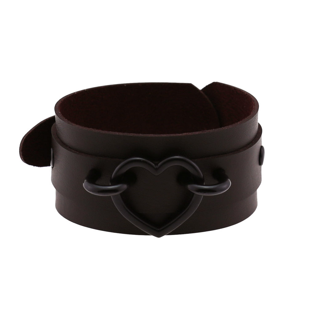 Hip Hop Street Shot Love Heart Wrist Bracelet