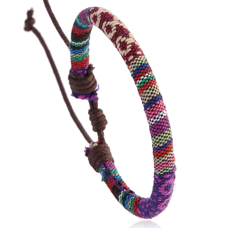 Women's Ethnic Style Woven Simple Nepal Color Bracelets