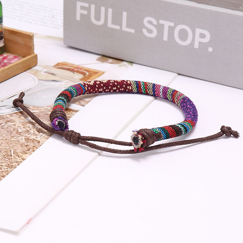 Women's Ethnic Style Woven Simple Nepal Color Bracelets