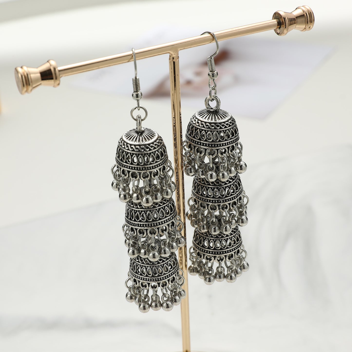 Retro Bell Tassel Long Indonesian Ethnic Style Earrings