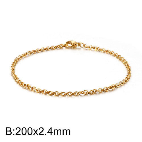 Hollow Fashion O-shaped Personality Stainless Steel Bracelets