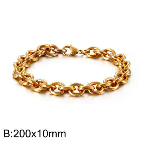 Hollow Fashion O-shaped Personality Stainless Steel Bracelets