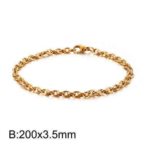 Hollow Fashion O-shaped Personality Stainless Steel Bracelets