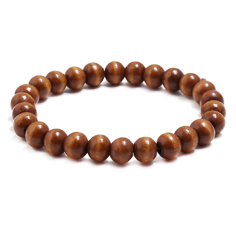 Single Circle Wooden Bead Promotional Novelties Bracelets