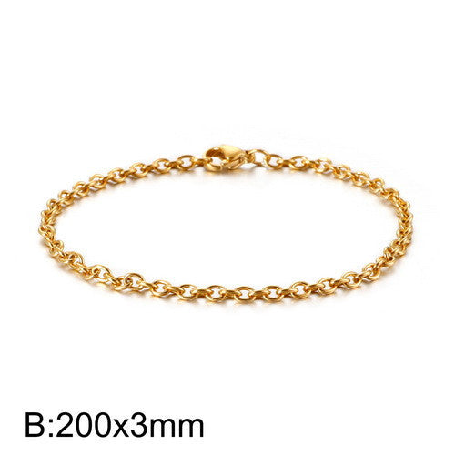 Hollow Fashion O-shaped Personality Stainless Steel Bracelets