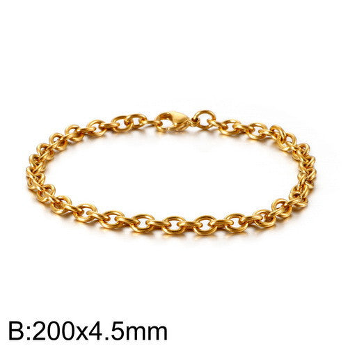 Hollow Fashion O-shaped Personality Stainless Steel Bracelets