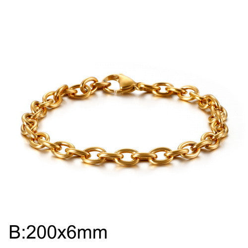 Hollow Fashion O-shaped Personality Stainless Steel Bracelets