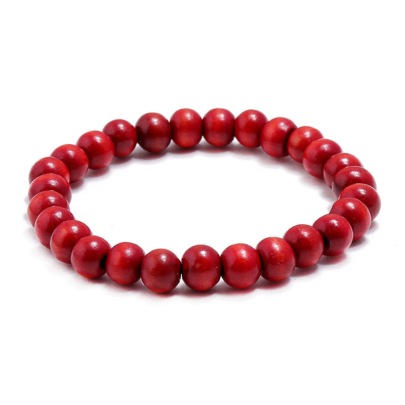 Single Circle Wooden Bead Promotional Novelties Bracelets